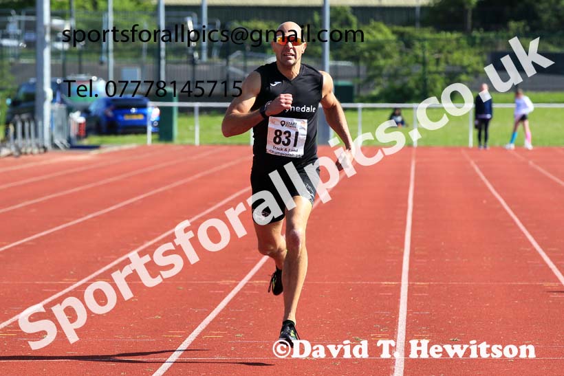 Senior Mens 400 metres, 2023 North Eastern Track and Field Champs., Middlesbrough Sports Village, Middlesbrough. Photo: David T. Hewitson/Sports for All Pics
